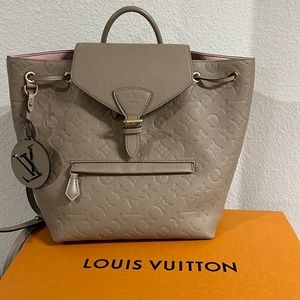 Louis Vuitton Montsouris Backpack NM Monogram Empreinte Leather like new.